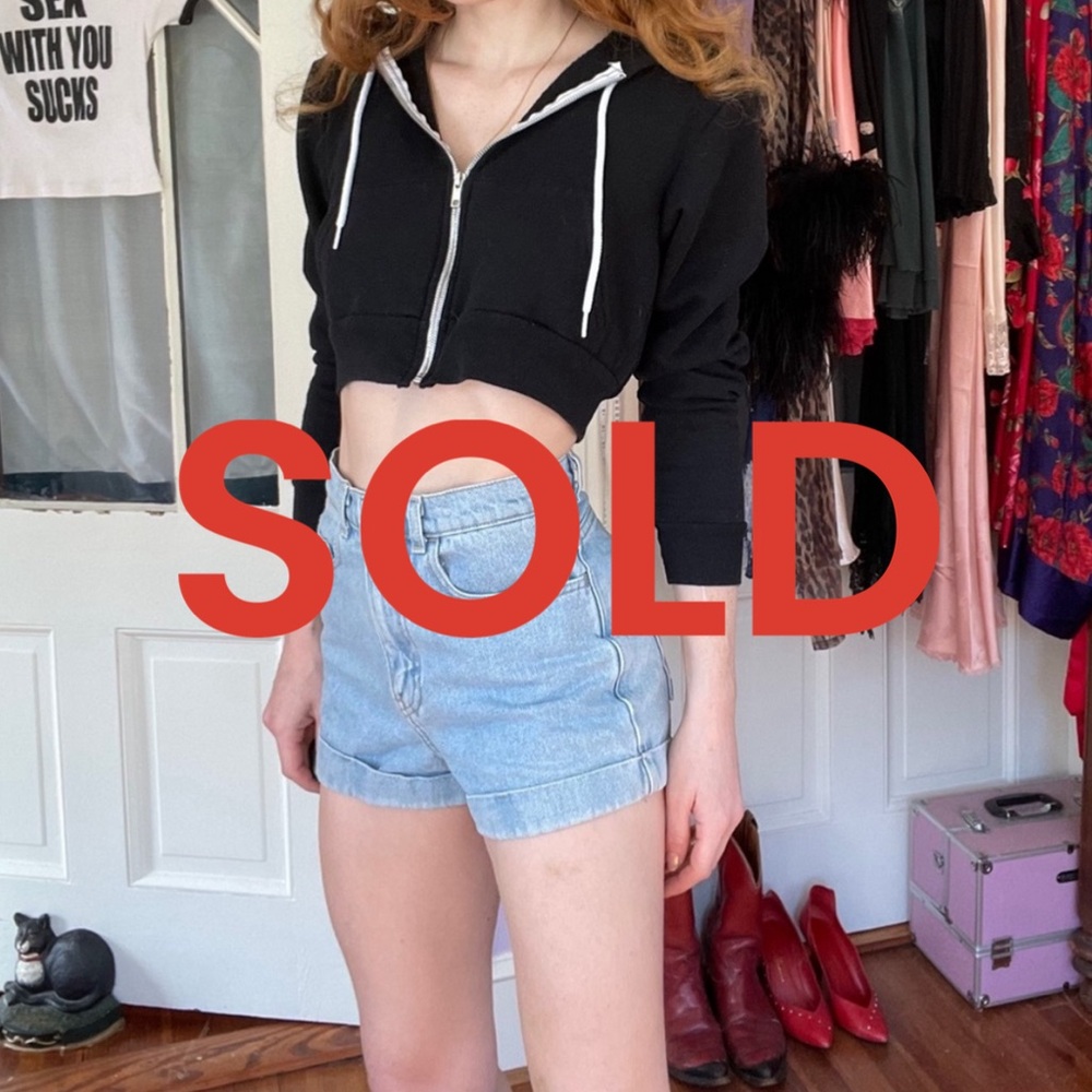 American Apparel Crop Hoodie